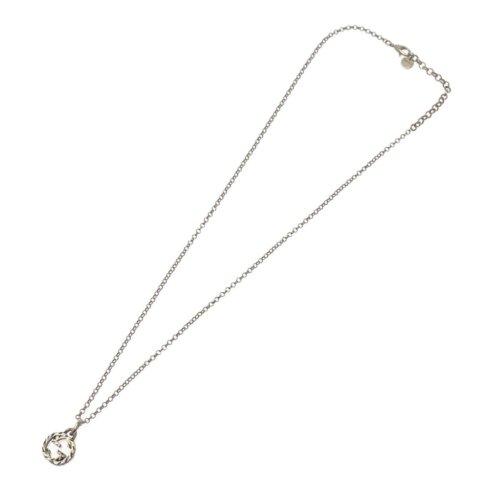 Gucci Silver Interlocking Arabesque Necklace - image 2